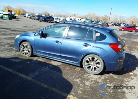 2013 Subaru Impreza 2.0I Sport Limited из США, поврежденный, VIN JF1GPAR66D2818985